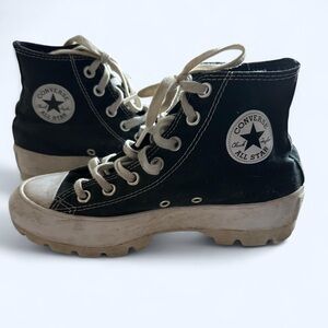 Converse Black and White High-Top Boots